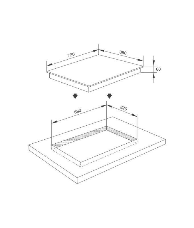 Bếp từ kết hợp hồng ngoại Malloca MH-02IR 3 Thiết kế của Bếp từ kết hợp hồng ngoại Malloca MH 02IR