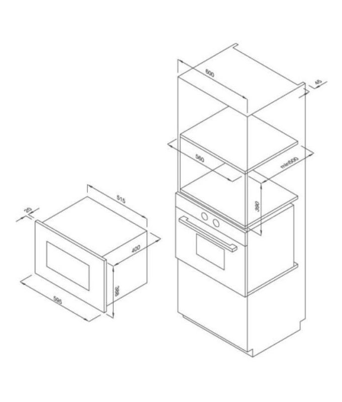 Thiết kế của Lò vi sóng Malloca MW-927DE