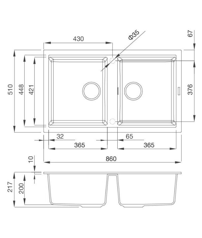 thong so chau rua chen malloca champagne k45095
